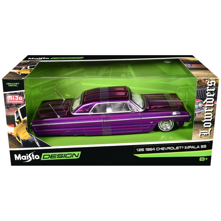 1964 Chevrolet Impala SS Lowrider Candy Purple with Graphics and