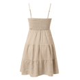 thumbnail image 4 of Women's Casual Tennis Dress Short Dress with Ruffle Sleeveless Summer Style for Women White L, 4 of 5