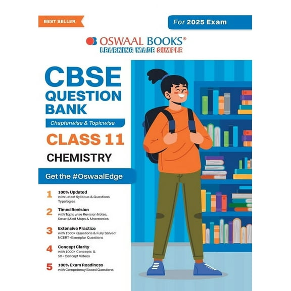 Oswaal CBSE Question Bank Class 11 Chemistry, Chapterwise and Topicwise Solved Papers For 2025 Exams, (Paperback)