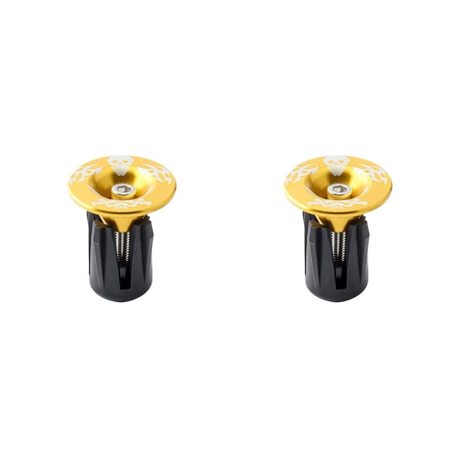 Sonducket 1 par de tapas de manillar, pieza de bicicleta profesional resistente para reemplazar Golden Type2 NO2 Sonducket CBP227539