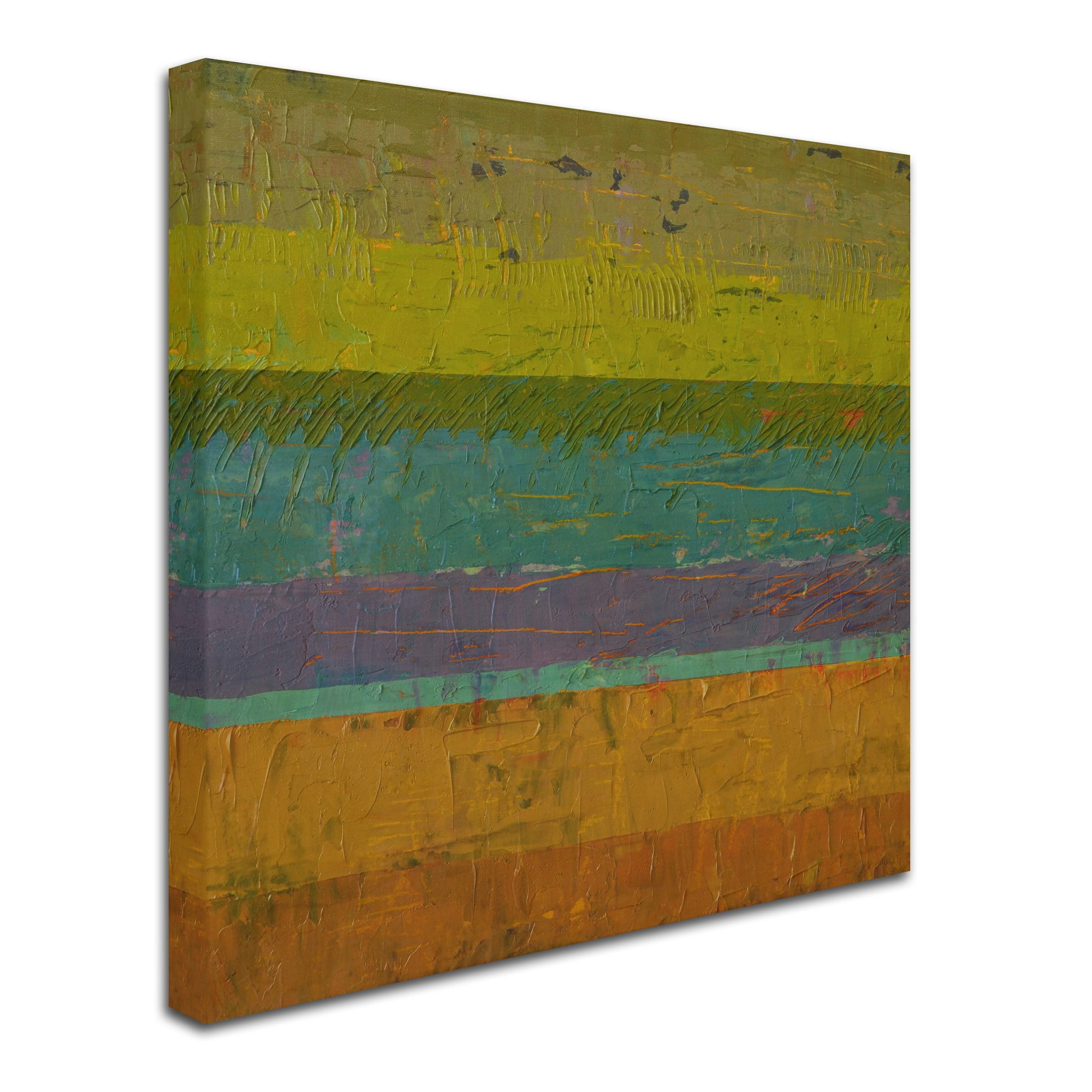 Trademark Fine Art "Chartreuse Line" Canvas Art by Michelle Calkins