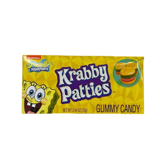 SpongeBob Krabby Patties Gummy Candy Theatre Box