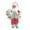 C, variant on dajkiuy Christmas Santa Claus Figurines Hanging Ornaments, Christmas Ornaments for Tree Hanging Decorations, for Indoor Home Christmas Party Decor 3in