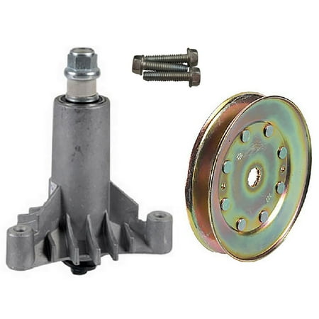 Threaded Spindle - Spindle Assembly W/Threaded Bolts and Pulley for 42-Inch Craftsman LT1000