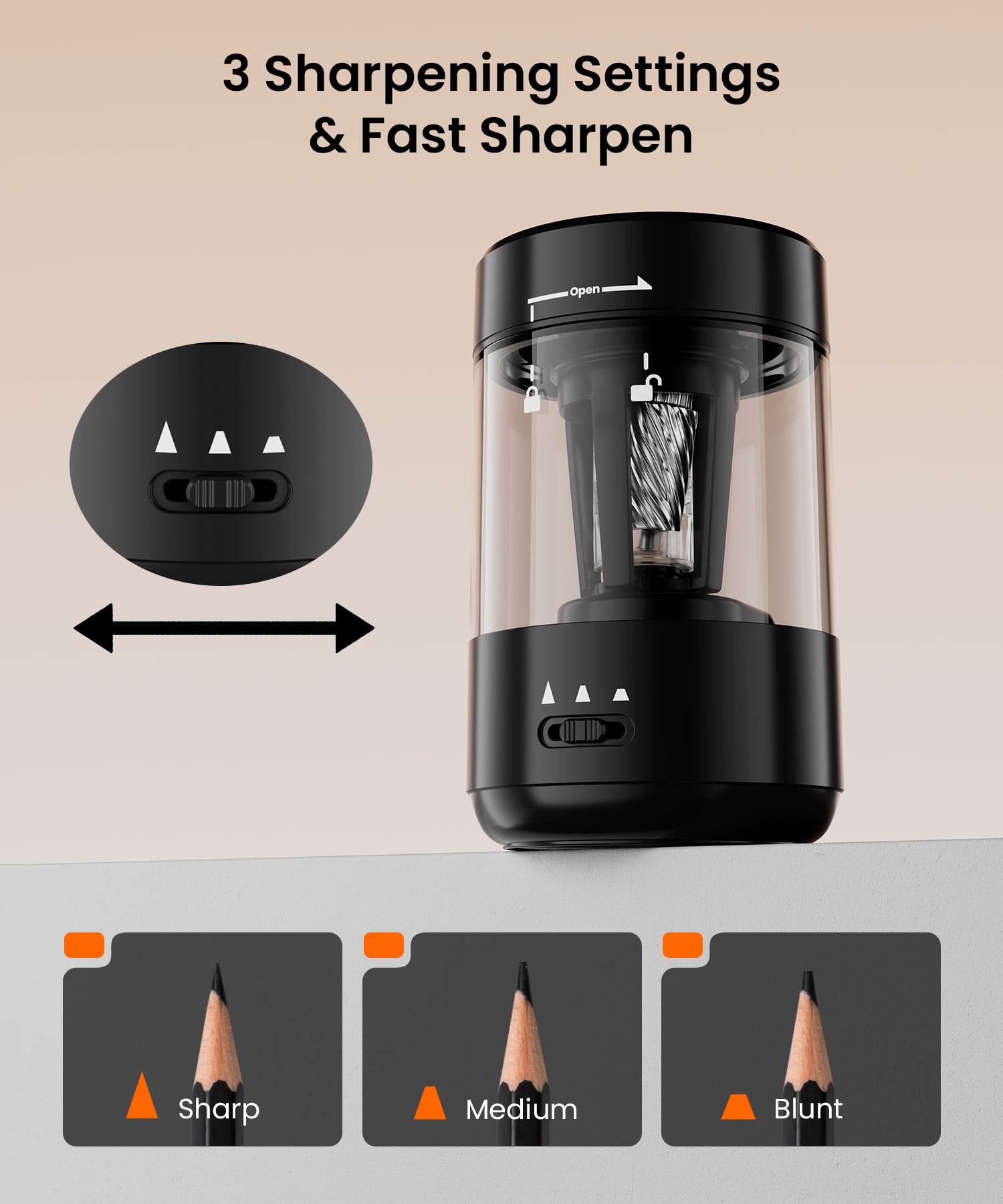 PROLIXITY Fully Automatic Pencil Sharpener