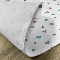 thumbnail image 5 of Ambesonne 90s Place Mats Set of 4, Colorful Geometric Shape, Standard Size, Blue Green, 5 of 6