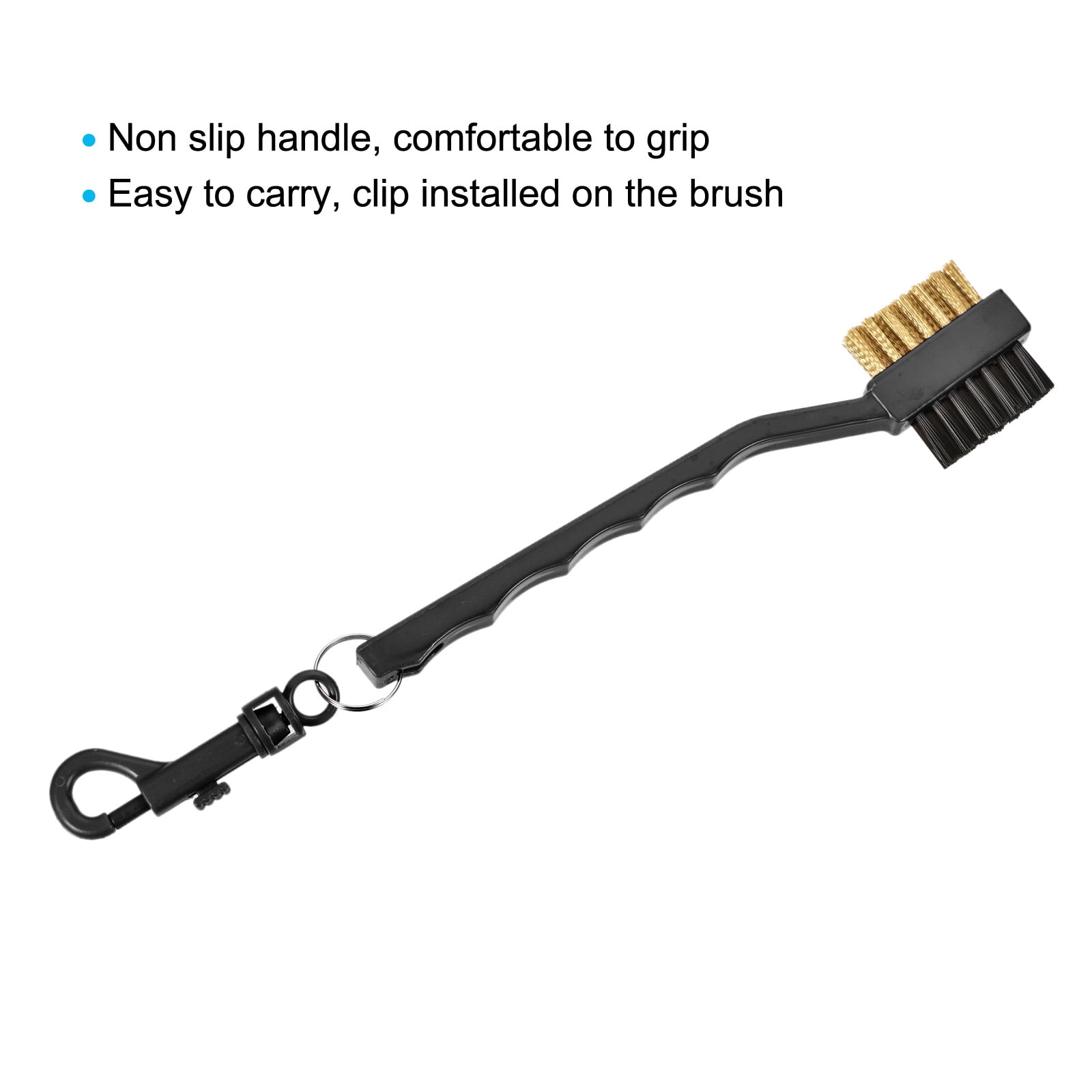 Unique Bargains Double Sided Dust Cleaning Groove Cleaner Clip Golf Club Brush