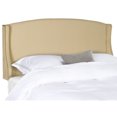 thumbnail image 3 of SAFAVIEH Austin Modern Winged Upholstered Headboard, Twin, Buckwheat, 3 of 4
