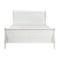 thumbnail image 2 of Vele Full Size Bed with Panel Headboard- Classic White Solid Wood Finish, 2 of 6