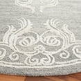 thumbnail image 3 of SAFAVIEH Glamour Euler Abstract Area Rug, Grey/Ivory, 6' x 6' Round, 3 of 8