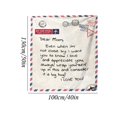 thumbnail image 3 of Binmer Blankets And Throws Clearance Envelope Blanket Thickened Flannel Custom Printed Lunch Break Warm Blanket, 3 of 5