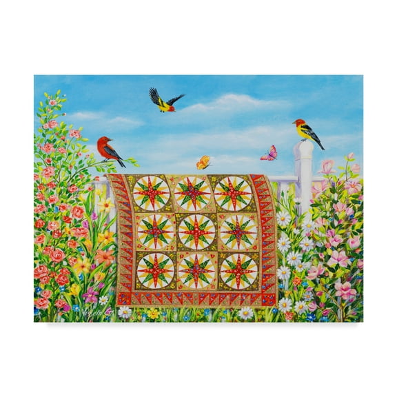 Trademark Fine Art 'New Day Quilt' Canvas Art by Vessela G.