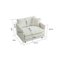 thumbnail image 5 of Llinc Store Modern Modular Sectional Sofa Couch, 3 Piece Set Extra Deep Seat Furniture Set for Living Room, Oversized Sofa, 3 Seat Sofa, Loveseat and Single Sofa, White, 5 of 9