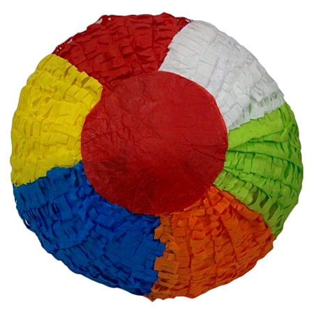 Standard Beach Ball Pinata Multicolor 15in Walmart Com