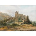 thumbnail image 2 of Thomas Ender 14x11 Gold Ornate Wood Frame and Double Matted Museum Art Print Titled - Trostburg Castle in the Eisack Valley in the South Tyrol, 2 of 4