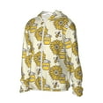 thumbnail image 3 of Goofa Cartoon Honey Pot Bee Sunflower Printed Women's UPF 50+ Sun Protection Hoodie Jacket Lightweight Long Sleeve Sun Shirt for Women with Pocket Hiking Outdoor-3X-Large, 3 of 9