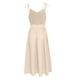 thumbnail image 5 of Vestido de moda liso sin espalda con cuello en V y cintura alta para mujer, poliéster spandex, estilo sexy y elegante, tallas S-XXXL, 5 of 6
