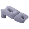 thumbnail image 3 of Almohada boca abajo, almohada para dormir boca abajo, multiusos, ergonómica, cómoda, con soporte para cuello y abertura para brazo, ideal para Púrpura, 3 of 8