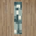 thumbnail image 2 of Mohawk Home Alliance Indoor Geometric Runner Rug, Blue, 2' x 5', 2 of 8