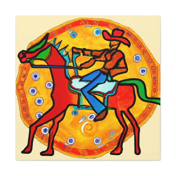 Saddle in Soft Colors - Canvas