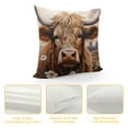 thumbnail image 4 of GOSMITH  Funny Highland Cow Cattle Farmhouse Vintage Throw Pillow Case  Cover Cushion Pillowcase for Sofa Bed Chair Living Room Home Decor, 4 of 5
