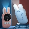 thumbnail image 3 of 2 piezas de Walkie Talkies con linterna LCD retroiluminada de mano para niños de 3 a 12 años, niñas para juguetes, niños al aire libre, senderismo, 2xAzul Sunnimix Walkie Talkies para niños, 3 of 8
