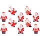 thumbnail image 4 of 10 figuras de muñeco de nieve en miniatura de Navidad. Figuras navideñas en miniatura. Decoraciones navideñas en miniatura., 4 of 8