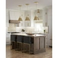 thumbnail image 2 of Progress Lighting Hinton 1-Light Pendant, Vintage Brass, Cone Shade, 2 of 11