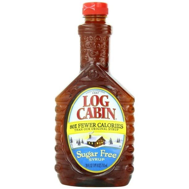  Log Cabin Sugar Free  Syrup 24 oz Bottles 2 Pack 