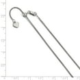 thumbnail image 2 of Leslie's 925 Sterling Silver Adjustable 1.4mm Curb Chain; 22 inch; Lobster Clasp; for Adults and Teens; for Women and Men, 2 of 2