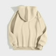 thumbnail image 5 of Diufon Womens Sweatshirts Solid Color Drawstring Hoodies Tops Long Sleeve Pullover Tops with Pockets, 5 of 5