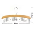 thumbnail image 5 of Wooden Tie Rack Hanging Organizer for Mens Closet Accessories, 5 of 5