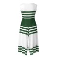 thumbnail image 4 of B91xZ 2024 Robes de Soleil pour Femmes Casual Sans Manches V Cou Robe de Tunique Fluide, Vert XL, 4 of 5