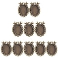 thumbnail image 1 of OULII 50pcs Jewelry Making Tray Zinc Alloy for Simple Design DIY Projects Enthusiasts, 1 of 8
