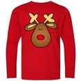 thumbnail image 3 of Inktastic Rudolph the Red Nose Reindeer Long Sleeve Youth T-Shirt, 3 of 5