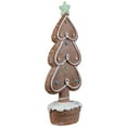 thumbnail image 3 of Gingerbread Cookie Christmas Tree with Icing and Star Decoration - 11.5", 3 of 7