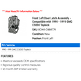 thumbnail image 2 of Front Left Door Latch Assembly - Compatible with 1990 - 1991 GMC C5000 Topkick, 2 of 2