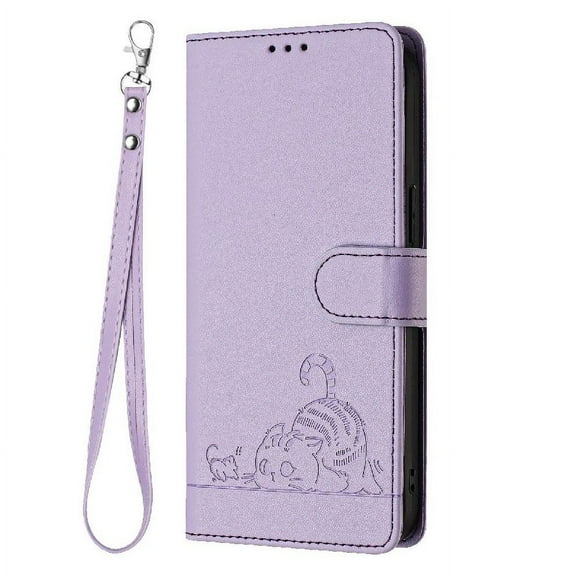 Flip case for GANGXUN Samsung Galaxy S22 Plus Wallet Case with Kickstand, Card Slots, RFID Block, Cat Design