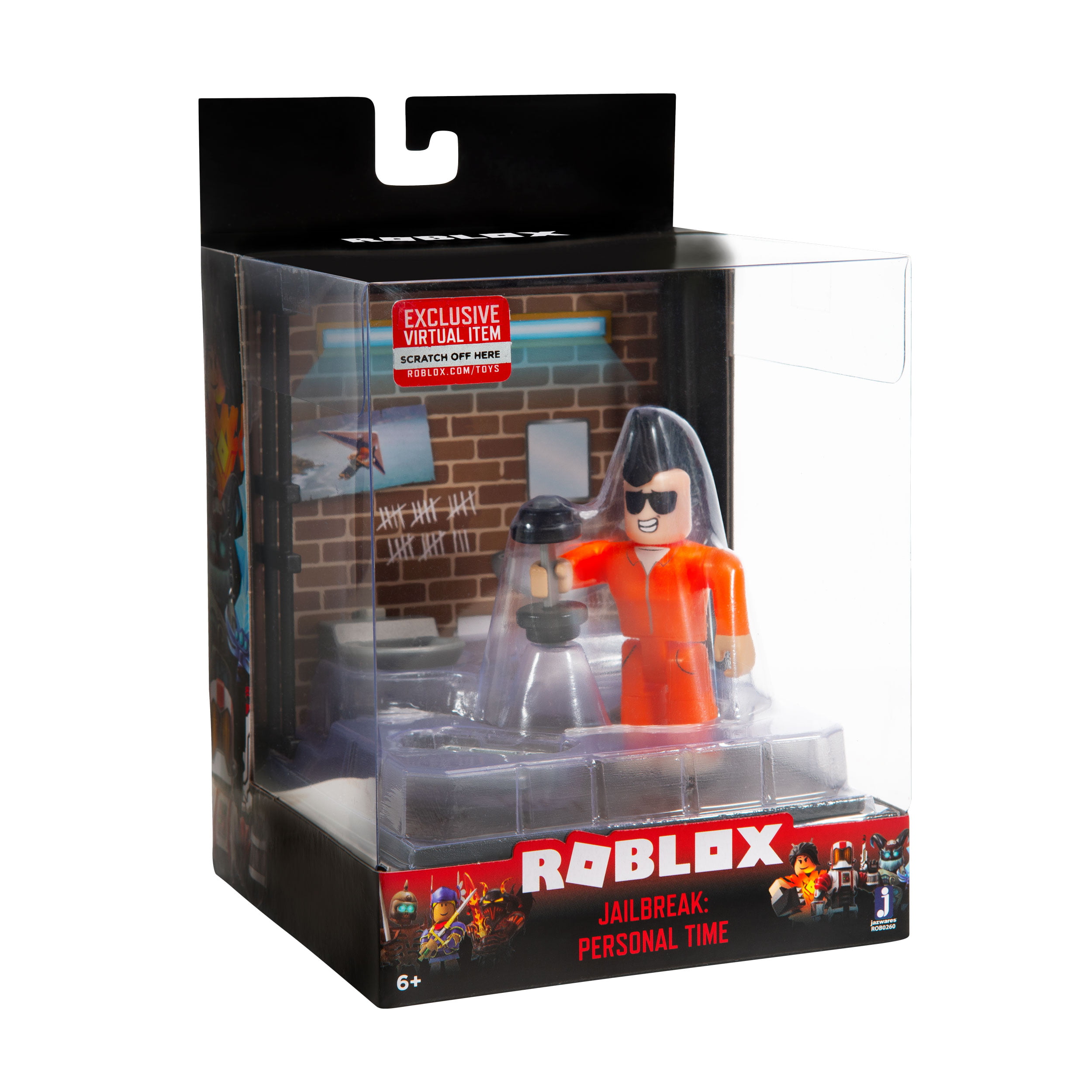 Inmate ROBLOX Mini Figure w/ Virtual Game Code Series 4 NEW Jailbreak