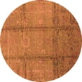 thumbnail image 1 of Ahgly Company Indoor Round Oriental Orange Industrial Area Rugs, 8' Round, 1 of 4