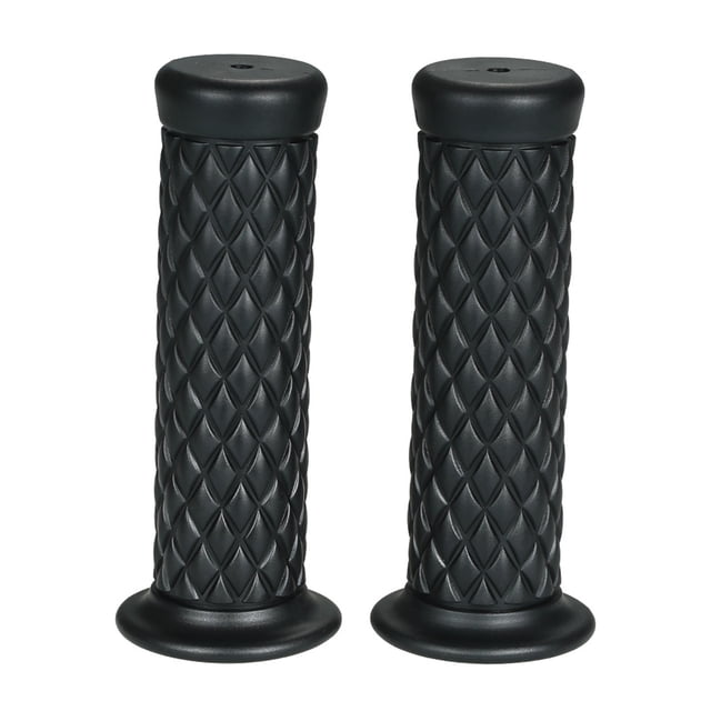 Manijas Retro para Motocicleta - Diseño Diamante Antideslizante - Negro
Material: Hule Suave de Alta Calidad - Ajuste Universal 7/8" - Ideal para Honda, Yamaha, Kawasaki y más.
¡Estilo Vintage