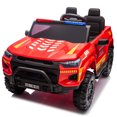 thumbnail image 5 of Joyracer 24V Ride on Toys with 2 Seaters, 400W Motor Electric Power Ride on Truck Car with Remote Control for Big Kids, LED Lights, 3 Speeds, Storage, Bluetooth Music, Red, 5 of 11