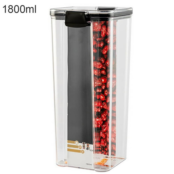 Booyoo Cereal Storage Container Airtight Food Fresh Box Square Clear