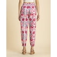 thumbnail image 4 of Moomaya Printed Elastic Waist Boho Pajama Pants, Cotton Yoga Pants With Pockets, 4 of 9
