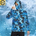 thumbnail image 5 of Mens Sun Protection Hoodie Shirts Long Sleeve Lightweight UPF50+ Tops Face Mask Quick Dry Comfy Fishing Shirt M, 5 of 6