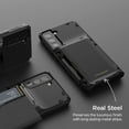 thumbnail image 2 of VRS Design Phone Case for Galaxy S22 Plus (2022), [Damda Glide Pro] Premium Sturdy Semi Auto Wallet [4 Cards] Phone Case (Black), 2 of 9