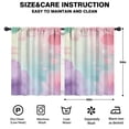 thumbnail image 2 of Blackout Kids Curtains,Soft Floral Watercolor Pattern Childrens Insulated Curtains Set Of 2,Bedroom Essentials,Toddler Room Decor 42"x54", 2 of 5