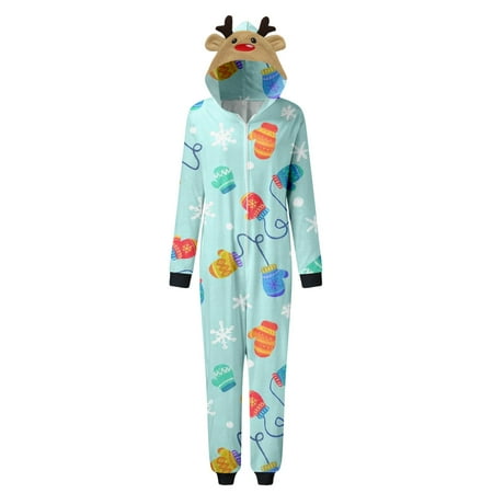 

Family Picture Outfits Christmas Matching Pyjamas Christmas Tree Print Nightwear Sleepwear Holiday Loungewear Family Gathering Casual Pajamas Set Light Blue XXL