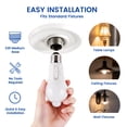 thumbnail image 2 of Great Value A19 LED Light Bulb, Indoor PIR Motion Sensor, Non-D2D, 60W Equivalent, E26 Medium Base, 6-10 ft, 2 of 11