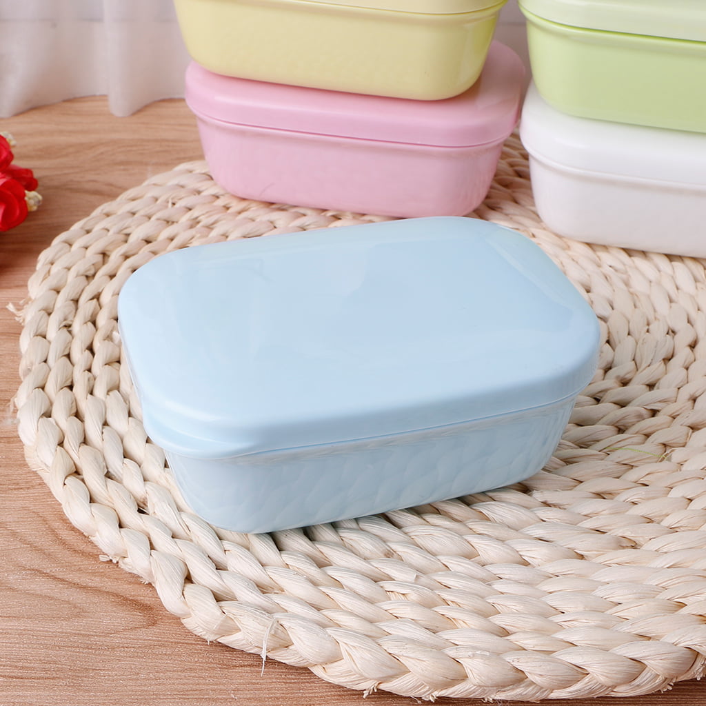 Bathroom Shower Travel Hiking Soap Box Dish Plate Holder Case Container 
